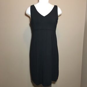 Athleta Black V Neck Sleeveless Dress